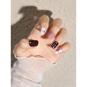 Plaid Print Press On Nail Wrap
